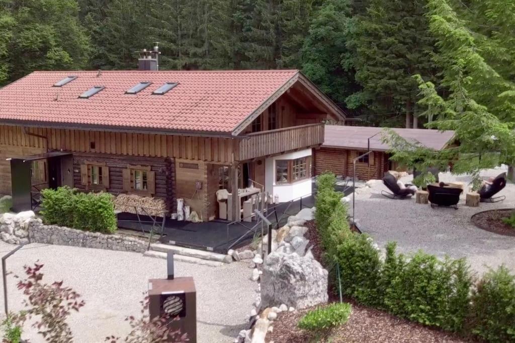Chalet S - 5 Sterne Luxus Ferienhaus Direkt Am Eibsee Und Zugspitze グライナウ エクステリア 写真